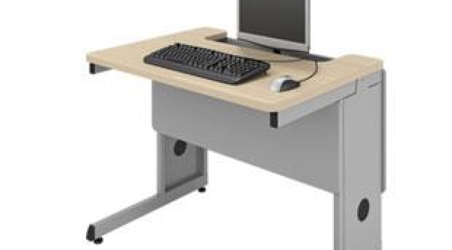 Recessed Computer Desk - Atlantic Business Interiors