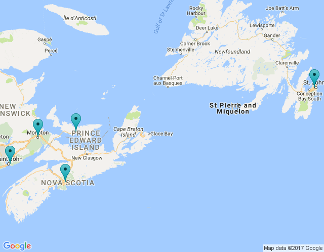 Map of Halifax/Dartmouth | Nova Scotia