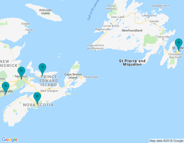 Map of Halifax/Dartmouth | Nova Scotia